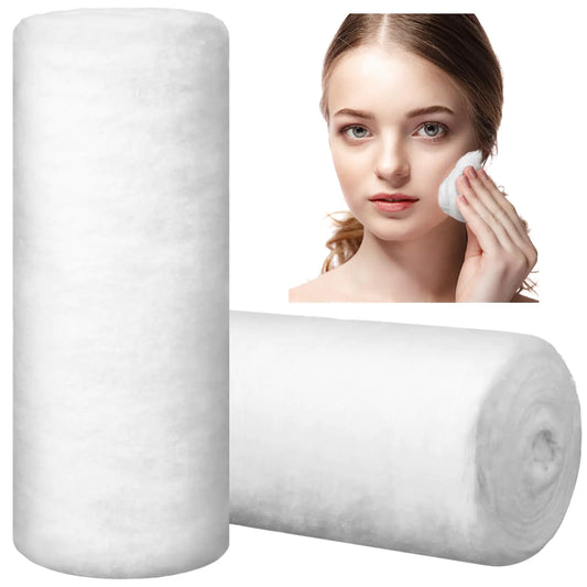 VitalCozy 2 Rolls Cotton Roll for Cosmetic Application Product Removal 2.2 lb